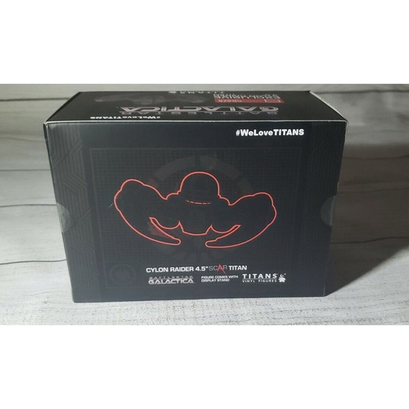 Battlestar Galactica Cylon Raider 4.5" Scar Titan Loot Crate Exclusive Vinyl - Picture 4 of 6